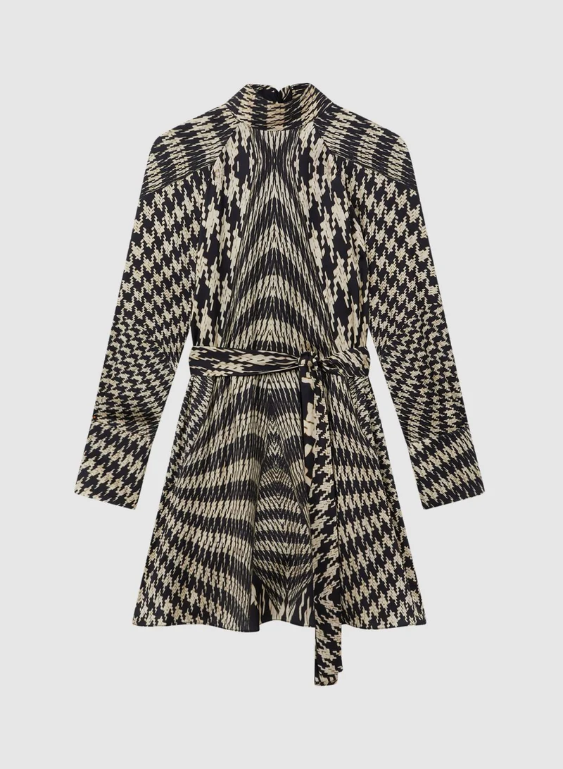 REISS Abstract Print Dress
