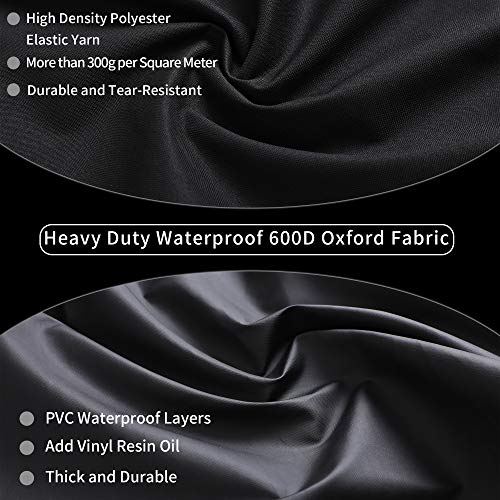 JIESUO 48 Inch Grill Cover for Weber Spirit and Spirit II 210: Heavy Duty Waterproof 48 Inch 2 Burner Weather Resistant Weber Spirit Covers - Image 5
