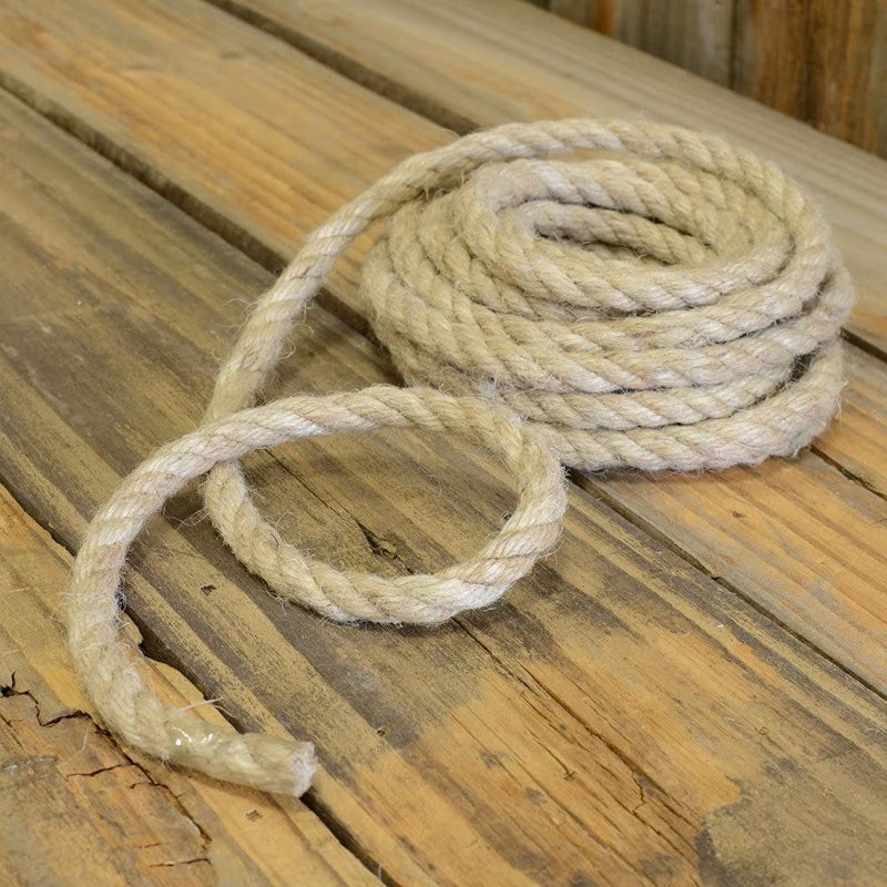 LUCRE Jute Rope 10 Meters 33 Feet Natural Brown Jute Rope Model No Craft_167 - Image 1
