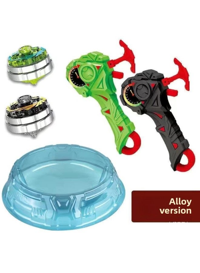 Loquat Magnetic Fit Zhantuo Children's Toy Upgrade Alloy Light Battle Cool Spinning Top Toy Children Male Ying-Color:Blue Ice Soul 【1 Launcher + 1 Gyro】 With Alloy Light - Image 5