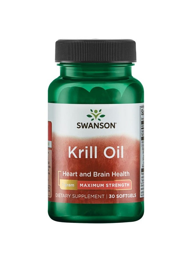 Swanson EFA Krill Oil-MAX STR 1 G 30 SGELS - Image 1