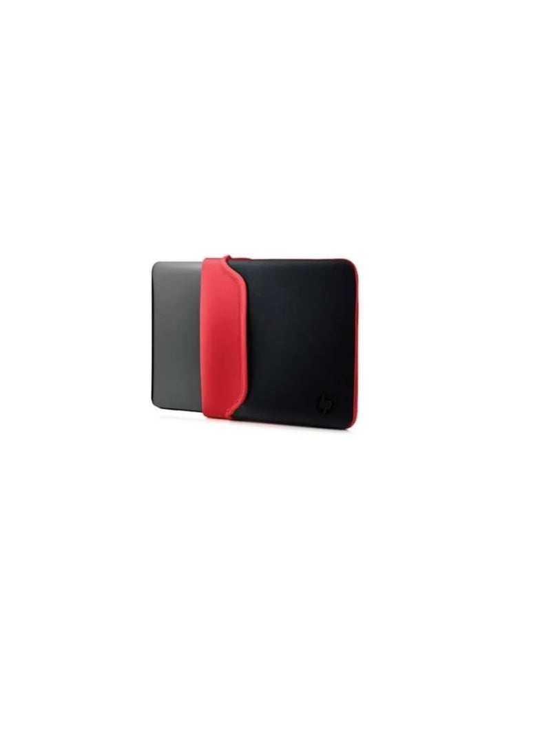 HP 14 Inch (35.5 cm) Black & Red Reversible Neoprene Sleeve for Laptop/Chromebook/Mac - Image 3
