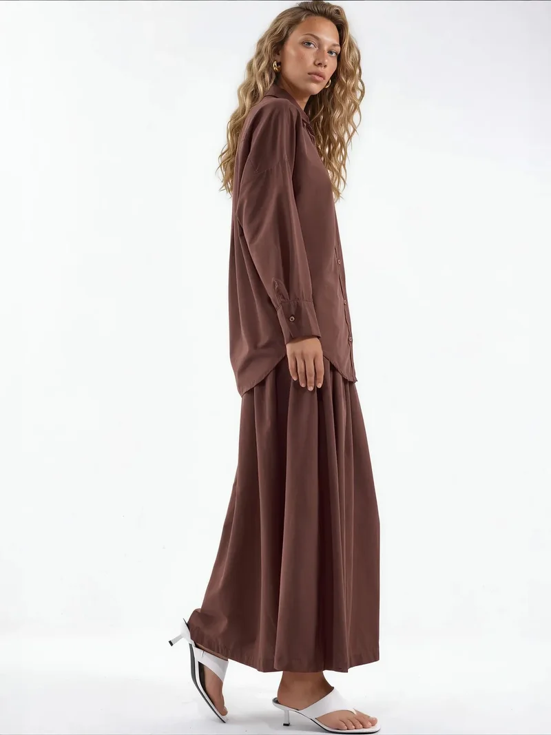 Jennyfer Cotton Viscose Linen Two-Piece Coord