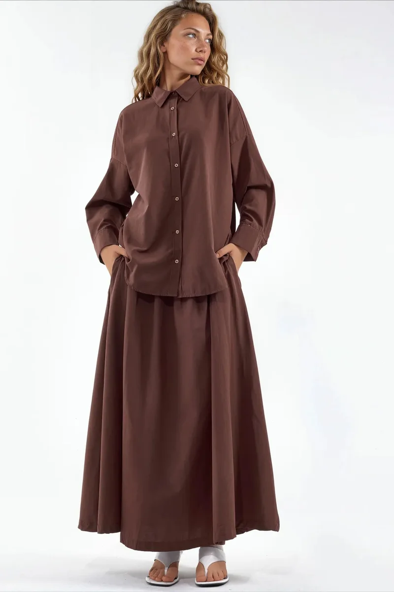جينيفر Cotton Viscose Linen Two-Piece Coord