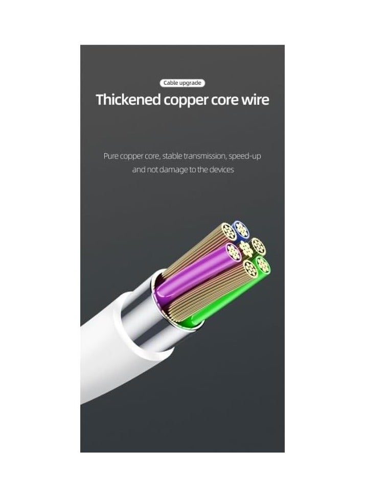 سليبرات سيليبرات CB-31 كابل USB محمول إلى Micro للشحن السريع ونقل البيانات مع تصميم سلك مسطح ويناسب الهاتف المحمول 3A /480mbps /1M - أسود  - Image 3