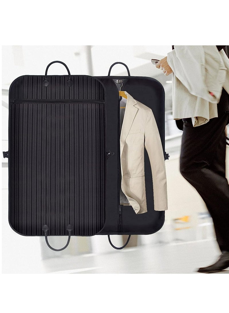 كابتن تيك Garment Bags For Travel Business Hanging Clothes Storage Foldable Suit Dress Bag (40 INCH, Black)  - Image 4