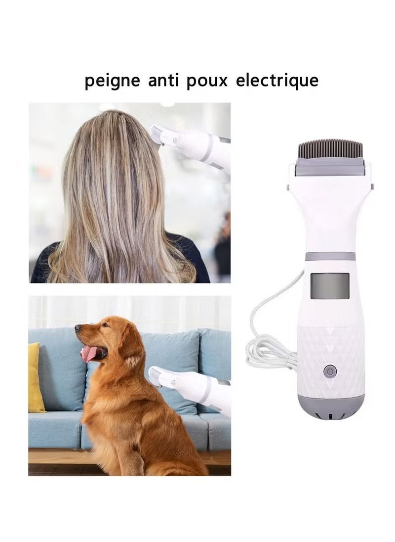 SYOSI - Electric Anti-Lice Comb - Ergonomic, Safe & Effective Lice Removal for Children & Pets - Professional Hair Filter Tool with Enhanced Features - Image 1