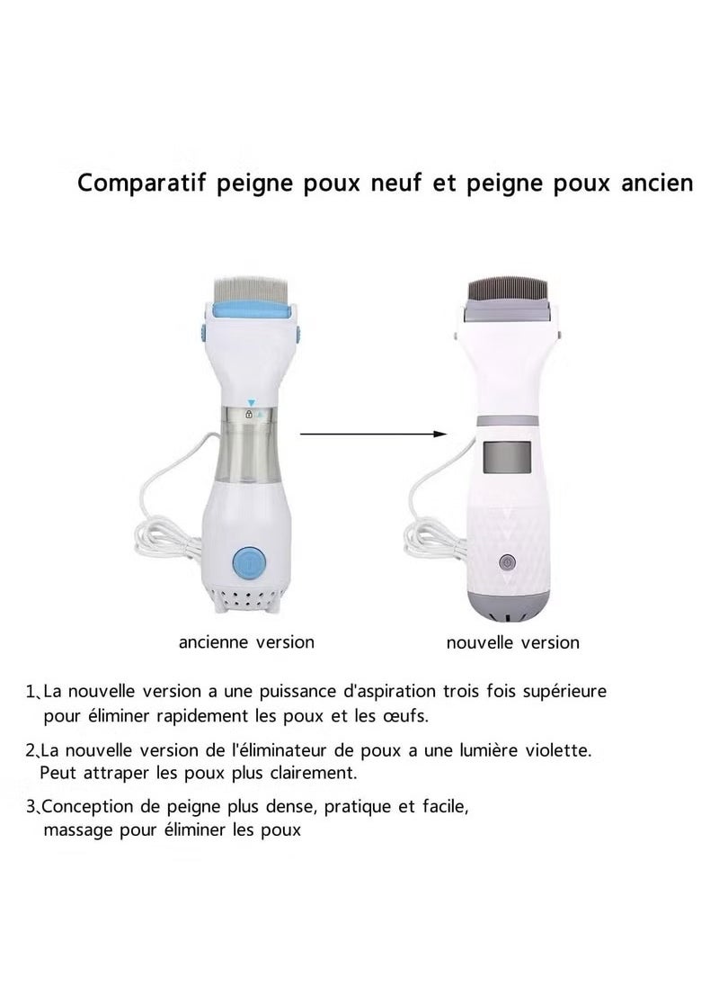 SYOSI - Electric Anti-Lice Comb - Ergonomic, Safe & Effective Lice Removal for Children & Pets - Professional Hair Filter Tool with Enhanced Features - Image 1