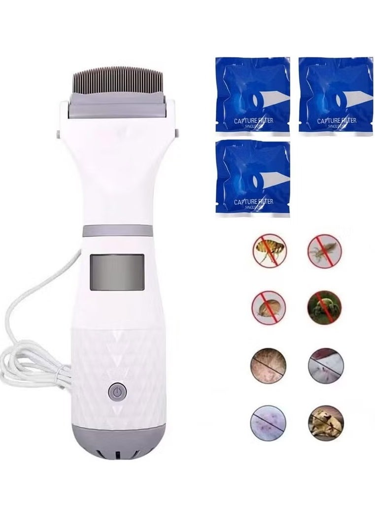 SYOSI - Electric Anti-Lice Comb - Ergonomic, Safe & Effective Lice Removal for Children & Pets - Professional Hair Filter Tool with Enhanced Features - Image 1