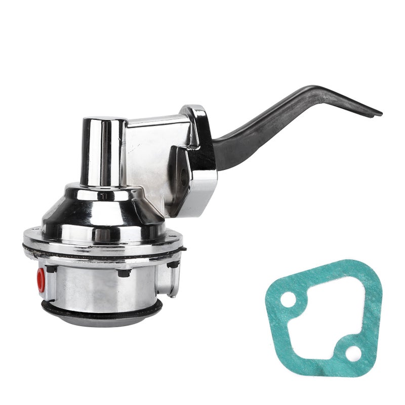 Mechanical Fuel Pump Double Valve Chrome Plated Replacement for FORD SMALL BLOCK WINDSOR V8 221‑351 - Image 1