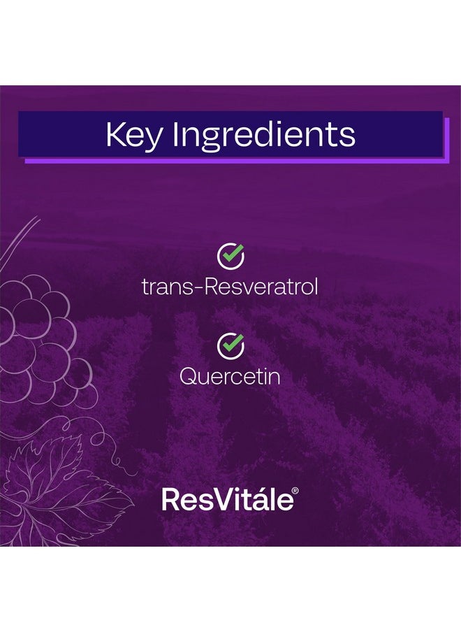 ResVitale - ResVitále Resveratrol 250 mg - Resveratrol Supplement for Men and Women - 120 Veggie Capsules - Image 1