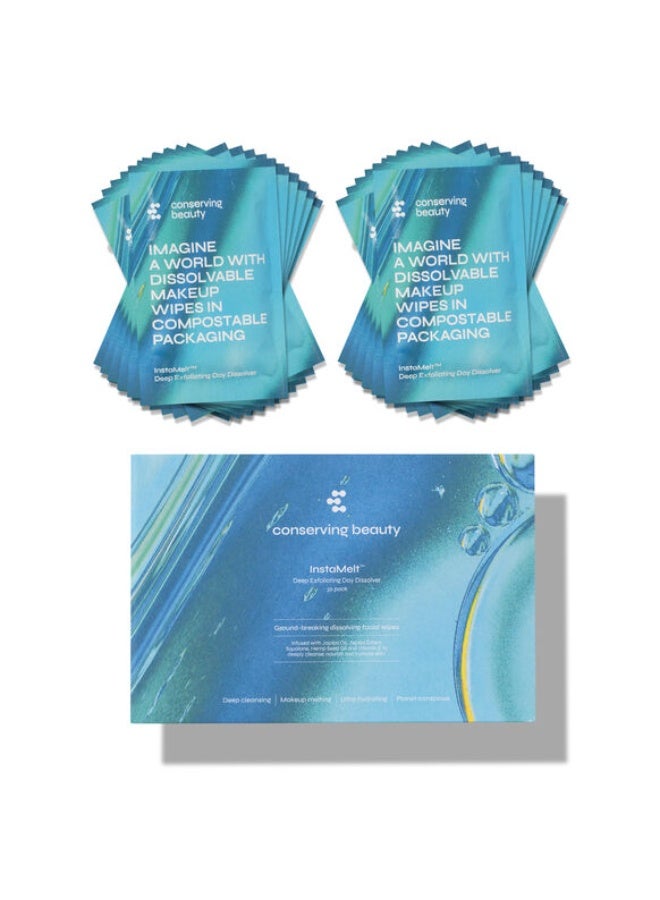 كونسيرفينج بيوتي الحفاظ على جمالكِ مناديل إنستا ميلت™ لإزالة المكياج خلال النهار، عبوة من 30 منديلًا  3 مل - Image 4