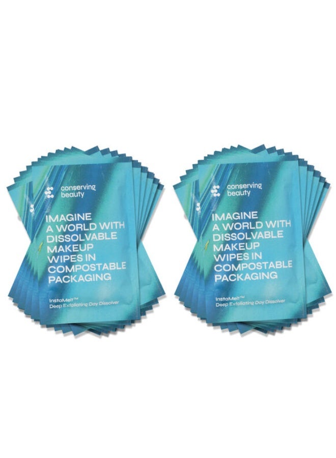كونسيرفينج بيوتي الحفاظ على جمالكِ مناديل إنستا ميلت™ لإزالة المكياج خلال النهار، عبوة من 30 منديلًا  3 مل - Image 2