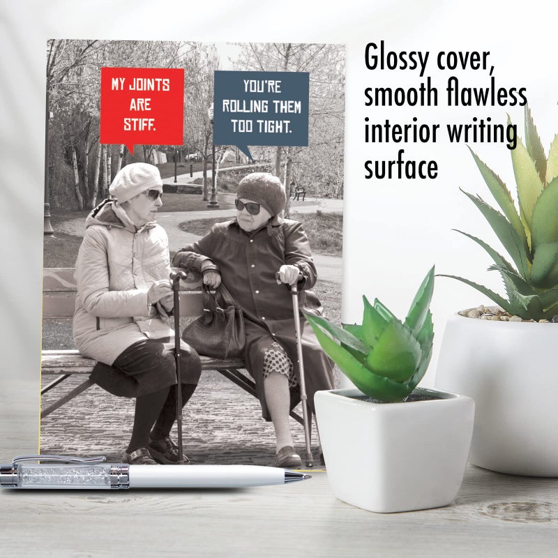 NobleWorks Funny Birthday Greeting Card with 5 x 7 Inch Envelope (1 Card) BdayUnlit Stiff Joints C10246BDG - Image 5