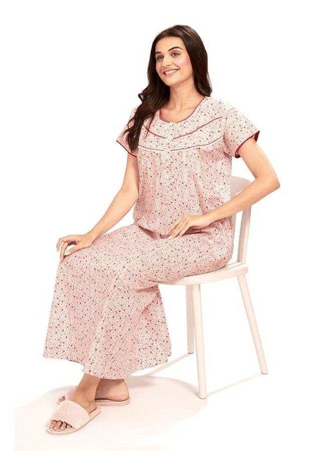 AV2 Store AV2 Women Printed Feeding/Nursing/Maternity Nighty - Image 2