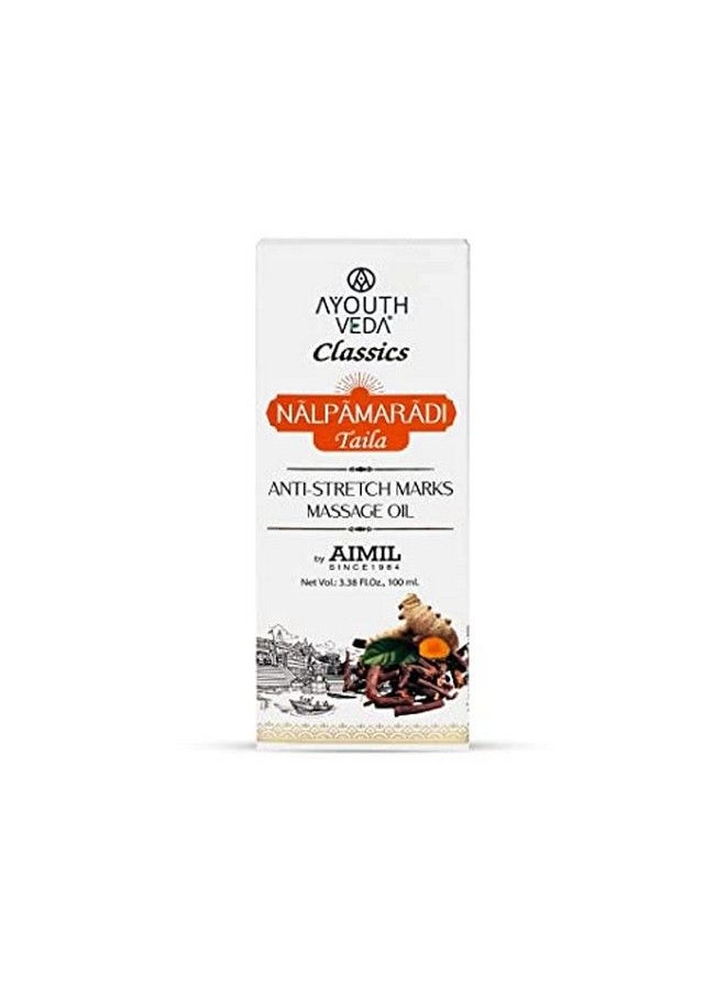 AYOUTHVEDA Nalpamaradi Taila Antistretch Marks Removal Massage Oil ; Pigmentation Scars Spots Skin Tan ; Manjistha Haridra Ushir Tila Taila (Pack Of 2 100Ml Each)  - Image 2