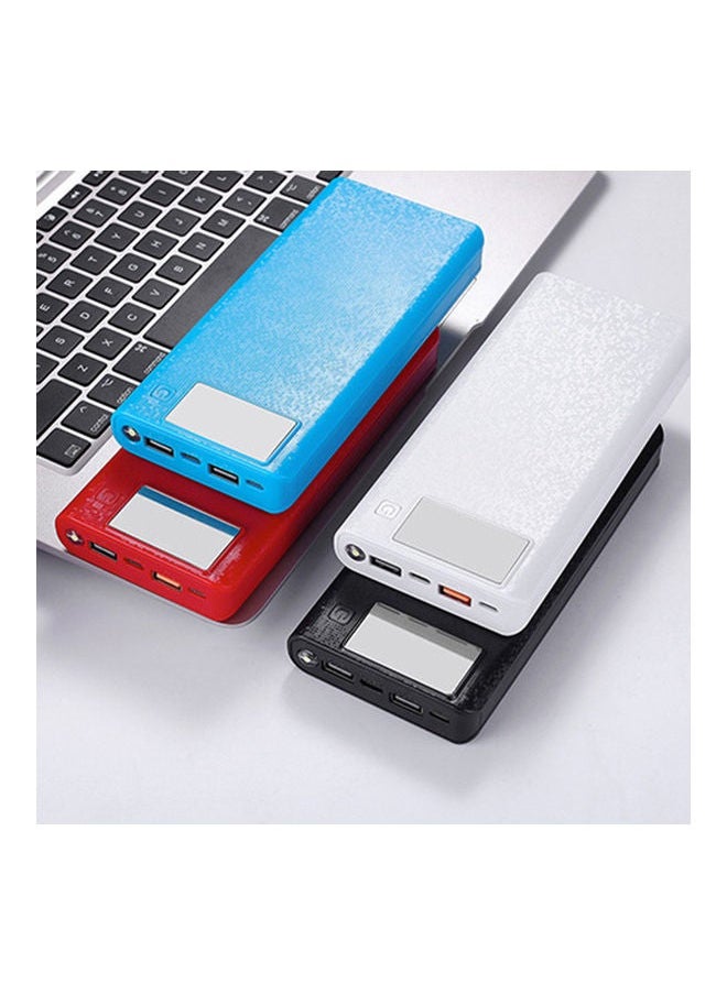 Generic - Battery Charger USB Type-C LCD Display DIY Mobile Power Bank Case Blue - Image 1