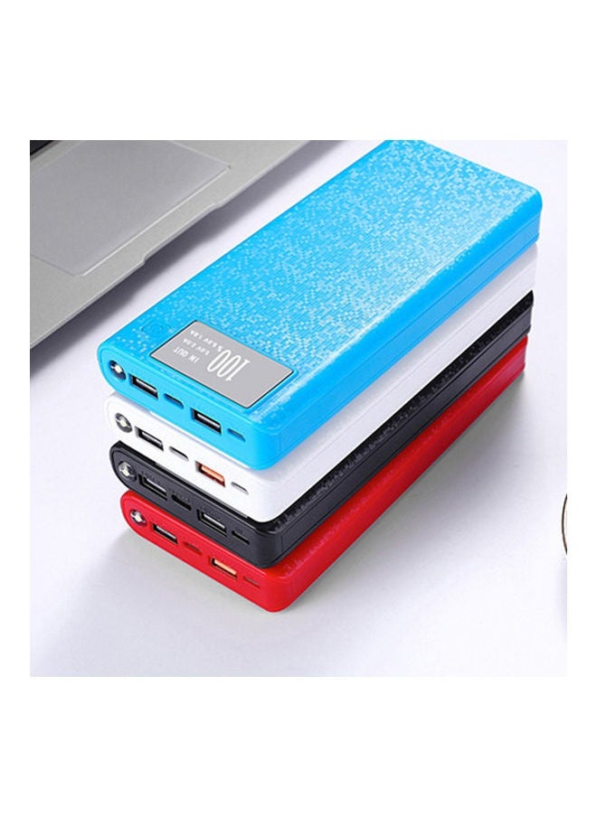 Generic - Battery Charger USB Type-C LCD Display DIY Mobile Power Bank Case Blue - Image 1