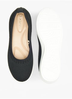 Le Confort Women Textured Slip-On Shoes with Wedge Heel  - Image 5
