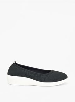 Le Confort Women Textured Slip-On Shoes with Wedge Heel  - Image 3