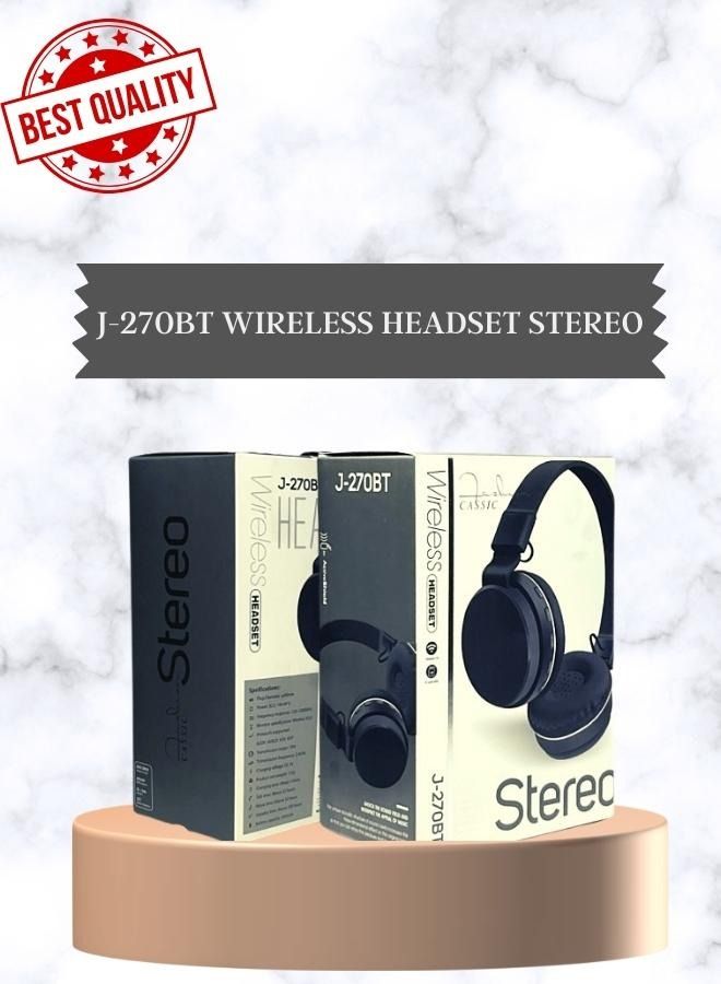 سماعة لا سلكية ستيريو ، لون أسود، بلوتوث - Image 1