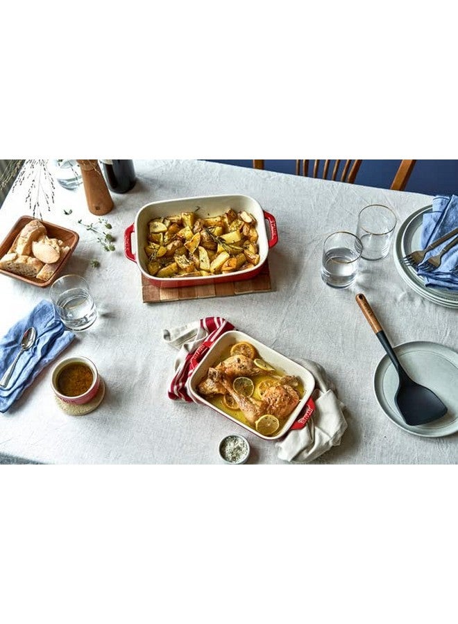 STAUB Ceramics Rectangular Baking Dish Set, 2 pc, Cherry - Image 5