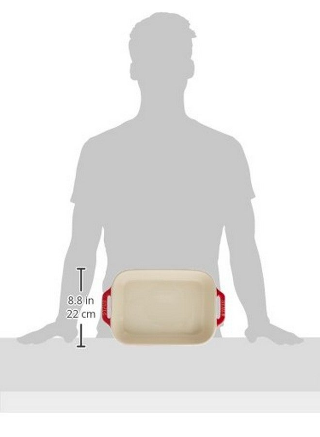 STAUB Ceramics Rectangular Baking Dish Set, 2 pc, Cherry - Image 3