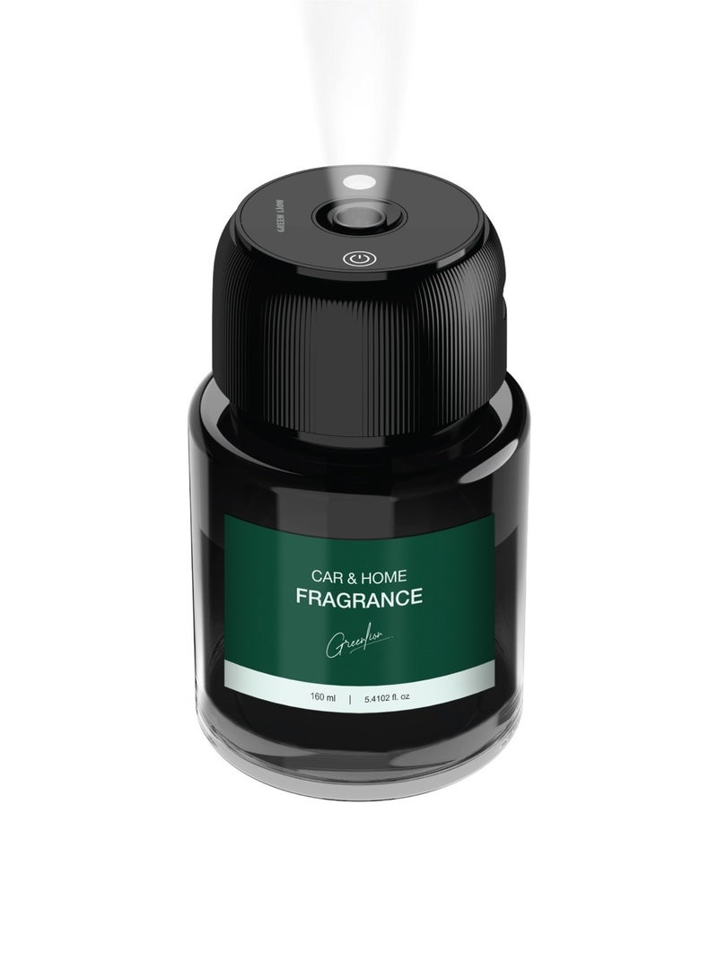 GREEN LION Fragrance Air Diffuser Multi-Mode with Light Indicator / Type-C Charger / Rechargeable / 160ml Capacity / Luxury Scent / 3 Spray Modes - Black - Image 1