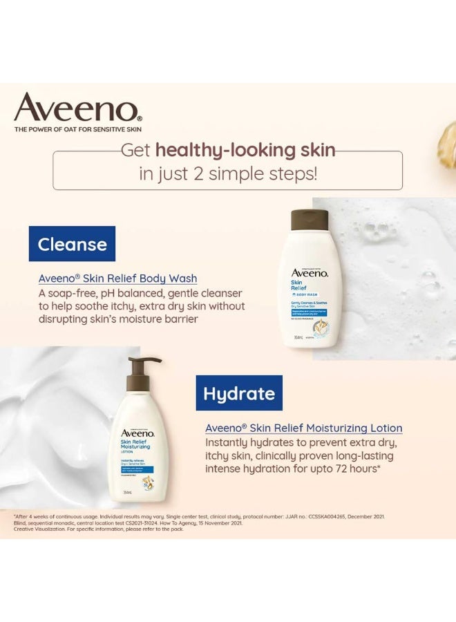 Aveeno Body Wash- Skin Relief Wash For Sensitive Skin, 354 ml - Image 3