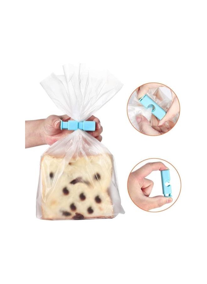 Generic - PULABO 1 Pack of 4 Pieces Food Sealing Clips, Bread Bag Clips Superior Locking Type Bag Clip, Pocket Sealing Clamp for Food, Bread Bag Popular - Image 1