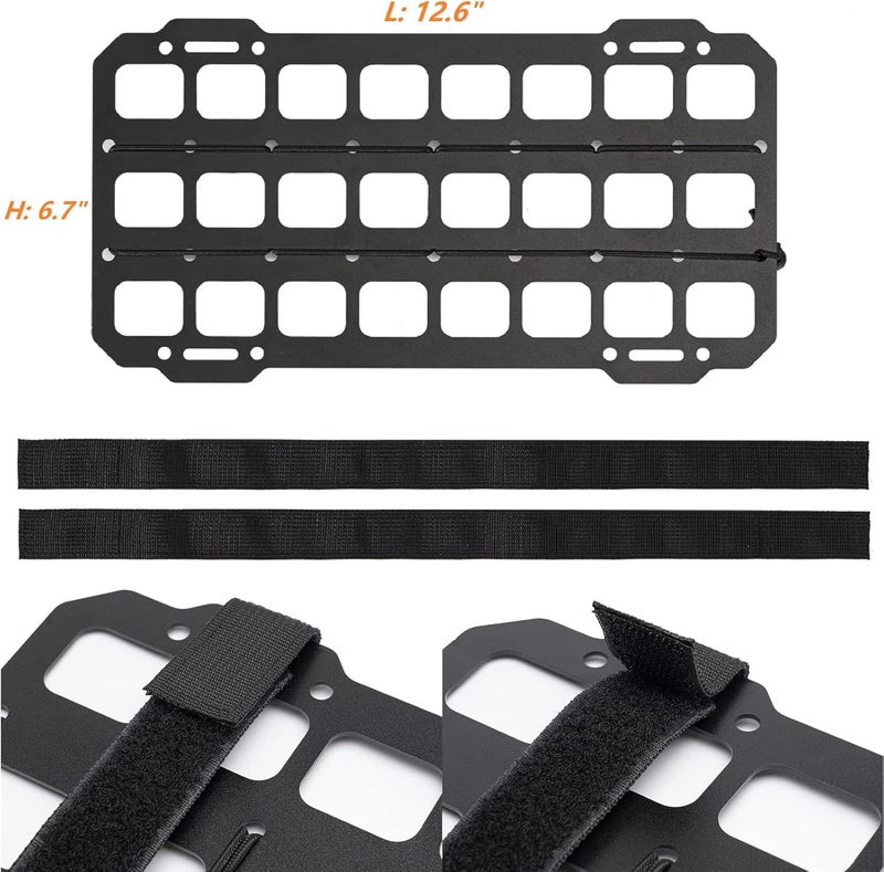 TACNEX Car Sun Visor Organizer - Rigid MOLLE Panel Tactical Gear Rack - Image 5