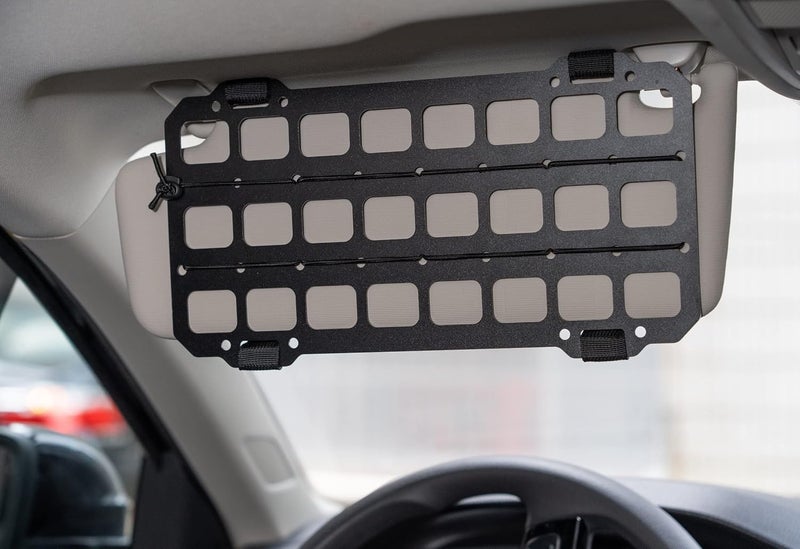 TACNEX Car Sun Visor Organizer - Rigid MOLLE Panel Tactical Gear Rack - Image 1