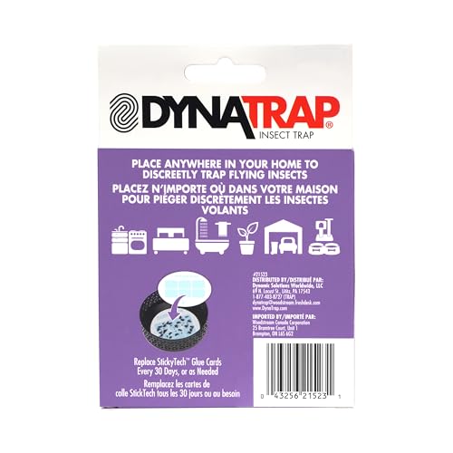 Dynatrap Official Replacement StickyTech Glue Cards for Dynatrap DT152 Indoor Insect Trap and Killer – Catches and Kills Fruit Flies, Gnats, Moths, Mosquitoes & Other Flying Insects, 21523 - 12 Pack - Image 4