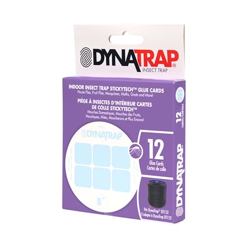 Dynatrap Official Replacement StickyTech Glue Cards for Dynatrap DT152 Indoor Insect Trap and Killer – Catches and Kills Fruit Flies, Gnats, Moths, Mosquitoes & Other Flying Insects, 21523 - 12 Pack - Image 3
