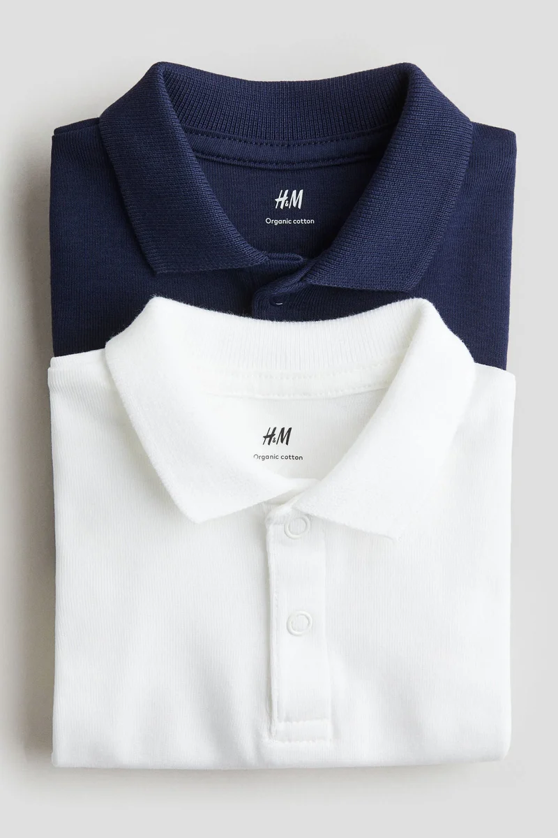 H&M 2-pack collared bodysuits