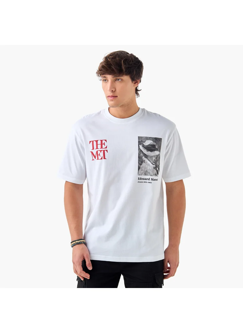 اس بي كاركترز Edouard Manet Print T-shirt with Crew Neck