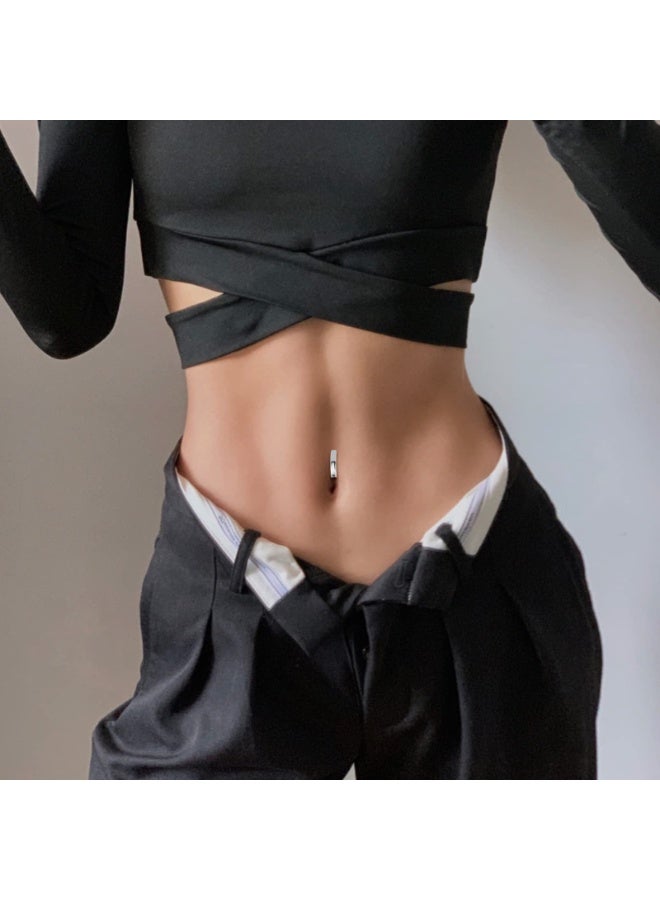 2 Pcs 14G Belly Button Rings Belly Rings for Women CZ Opal Navel Rings Belly Piercings Jewelry Belly Barbells Stainless Steel Body Belly Button Piercing Jewelry - Image 4