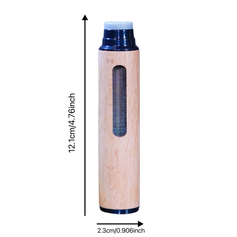 Golden Natural Wood Car Office Accessory Designed For Smoke Prevention Small Easy Carry 1pc - Image 2
