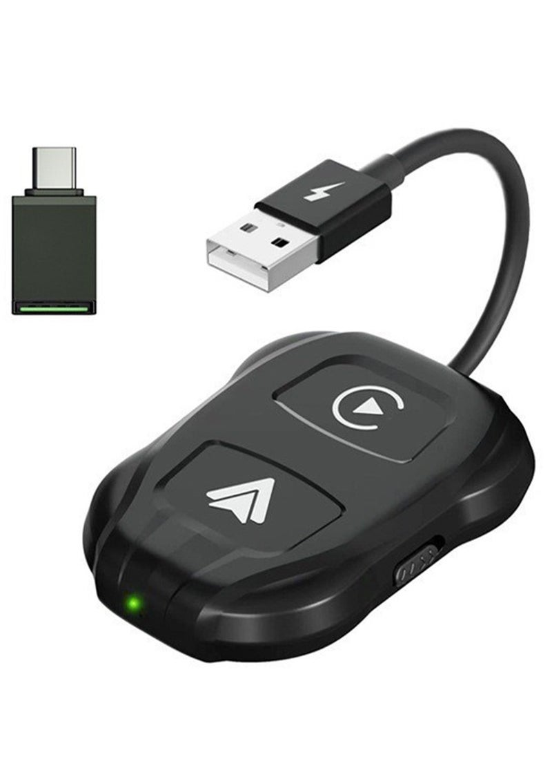 Furtey 2-in-1 Wireless Apple CarPlay & Android Auto Wireless Adapter, 5.8 GHz Wireless Carplay Dongle for Wired Apple Carplay & Android Car Converts Wired to Wireless Fast and Easy Use Fit  - Image 1