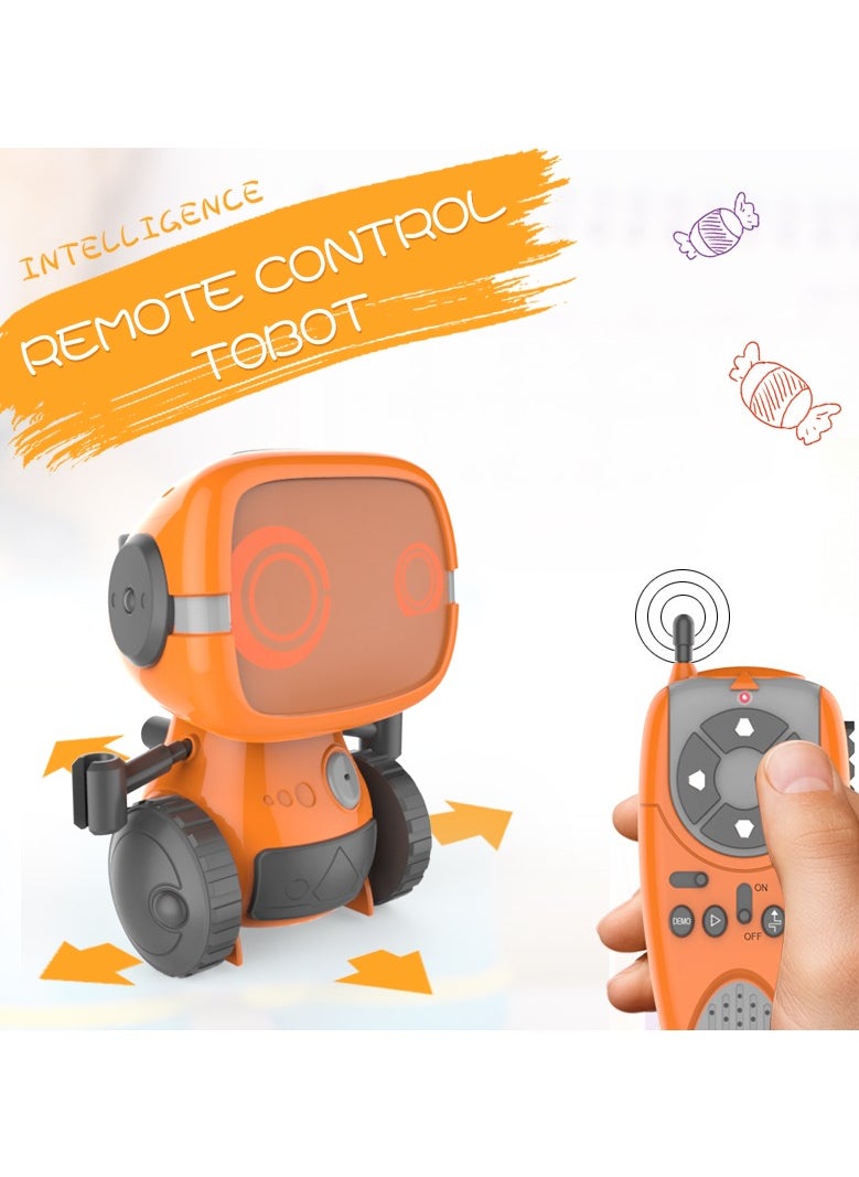 Harvestoy 2.4G Small Orange Lovely Interactive Intercom Remote Control Toy Robot For Kids  - Image 3