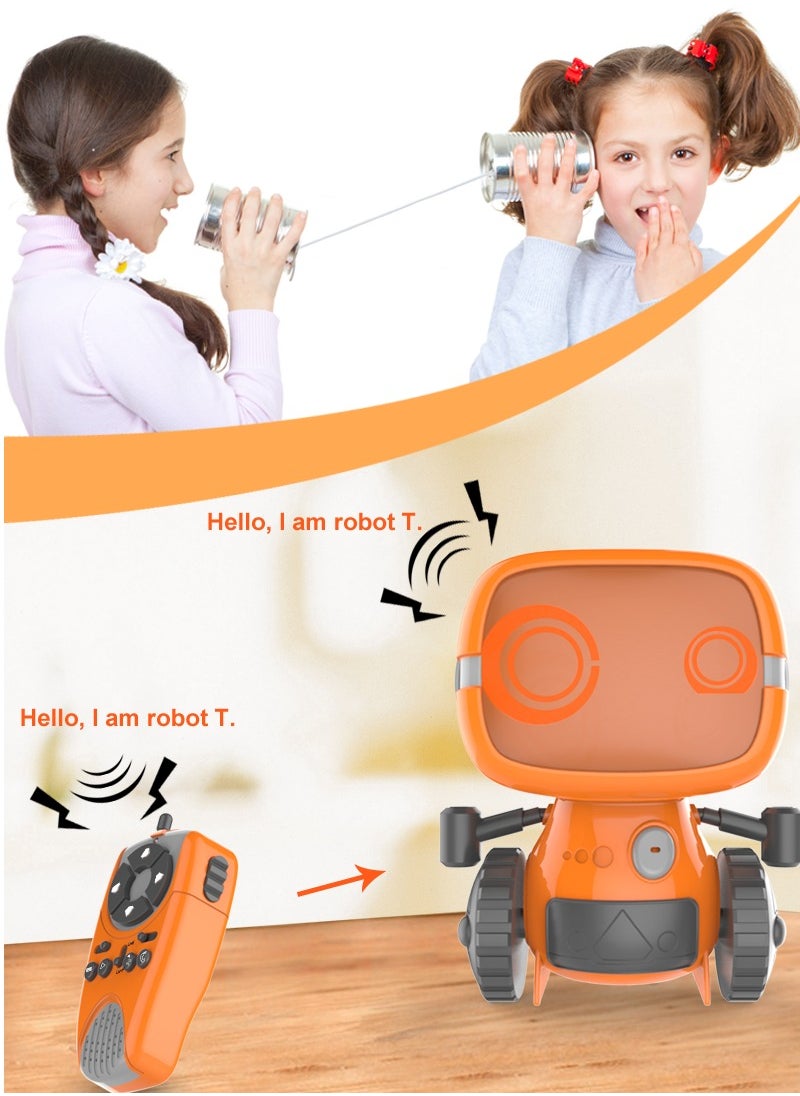 Harvestoy 2.4G Small Orange Lovely Interactive Intercom Remote Control Toy Robot For Kids  - Image 4