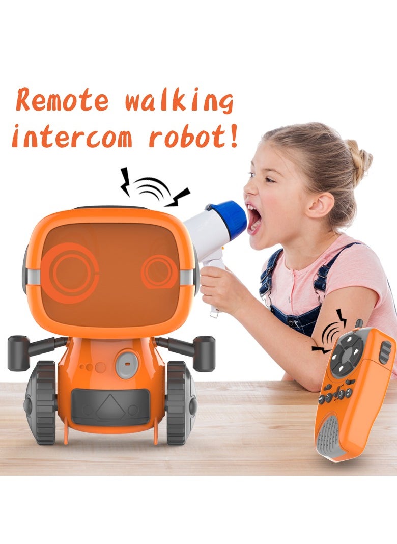 Harvestoy 2.4G Small Orange Lovely Interactive Intercom Remote Control Toy Robot For Kids  - Image 2