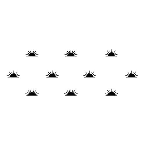 Comet Busters Traditional Sun Design Black Bindi (BIN1035)(6mm) - Image 1