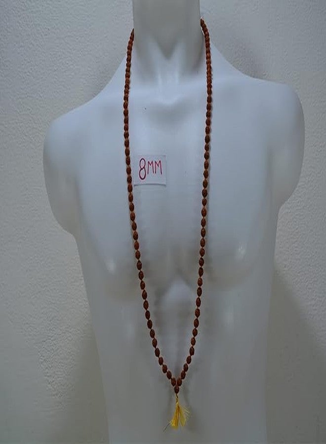 GRI9 Certified Rudraksh Mala with Japa Bag Gaumukhi, Natural Himalayan Genuine Original Rudraksha Rosary Garland Japa Mala, Religious Tibetan Rudraksha Mala Necklace Bracelet Yoga Meditation Bead 10MM - Image 5