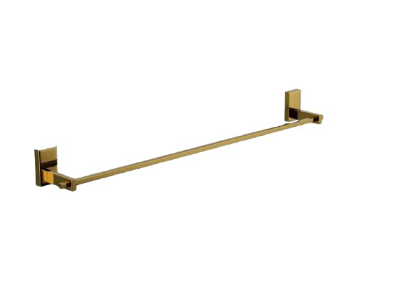 Cordial Stainless Steel Bathroom Towel Rod Holder | Wall Mounted Hand Towel Rail for Kitchen and Washroom (PVD Gold_24 Inch) - Image 1