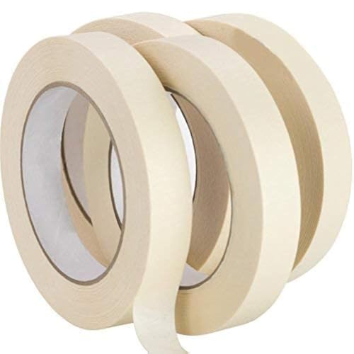 Phyxology Supply 3/4 in Pro-Grade Masking Tape. 60 Yard Roll 4 Pack = 240 Yards of Multi-Use, Easy Tear Removable Tape. Great for Labeling, Painting, Packing and More. Adhesive Leaves No Residue! - Image 1