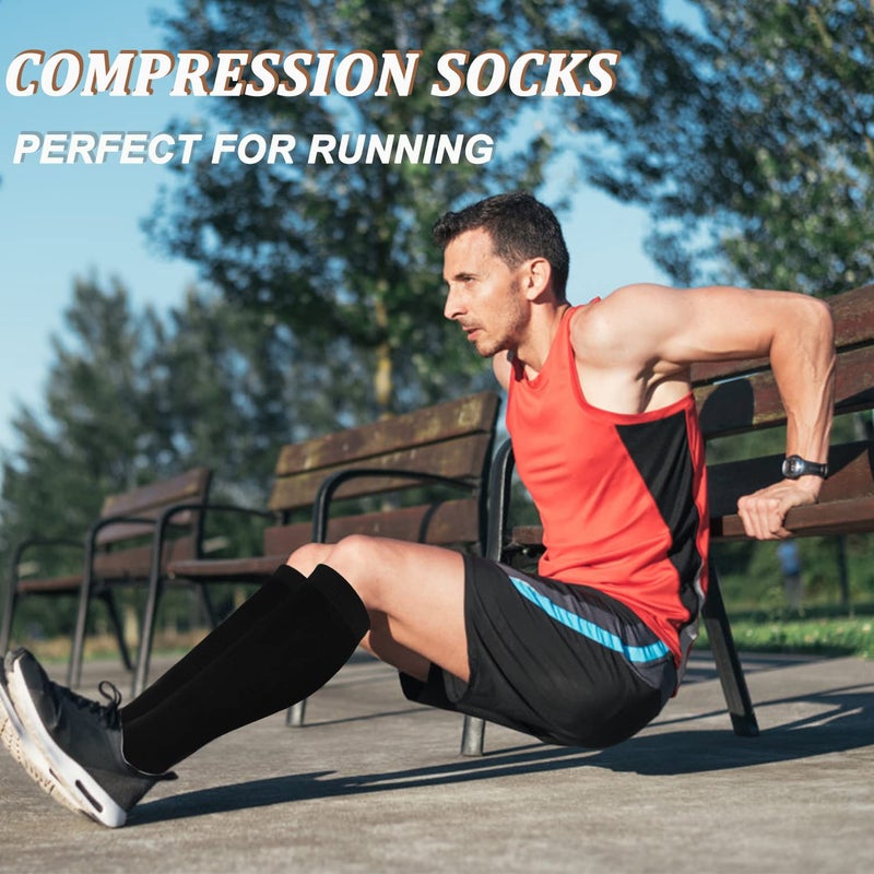 FuelMeFoot 3 Pack Copper Compression Socks - Compression Socks Women & Men Circulation - Best for Medical,Running,Athletic - Image 2