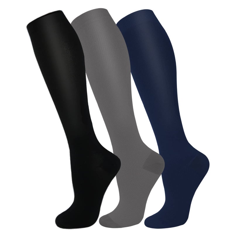 FuelMeFoot 3 Pack Copper Compression Socks - Compression Socks Women & Men Circulation - Best for Medical,Running,Athletic - Image 1