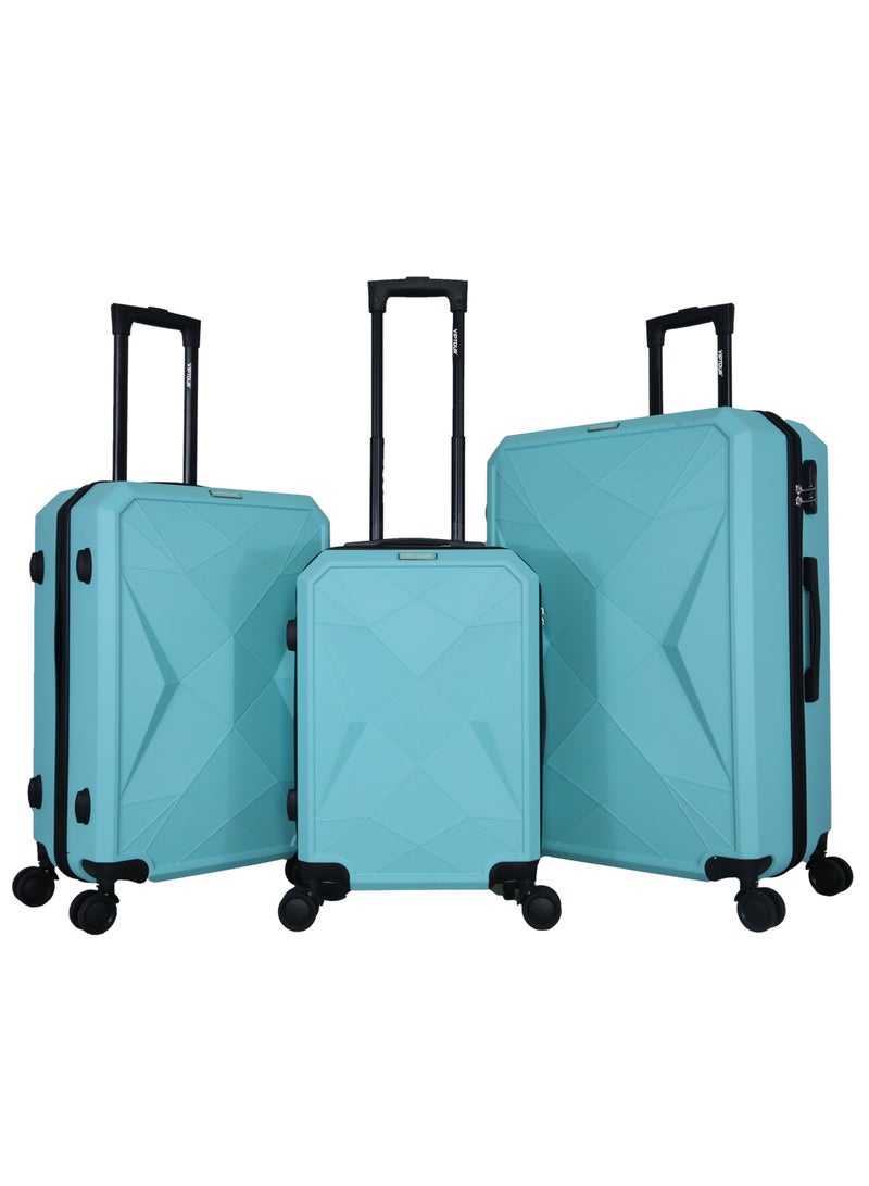 فيبتور طقم حقائب سفر 3 قطع ABS بعجلات مع نظام رقم قابل للقفل - Image 1