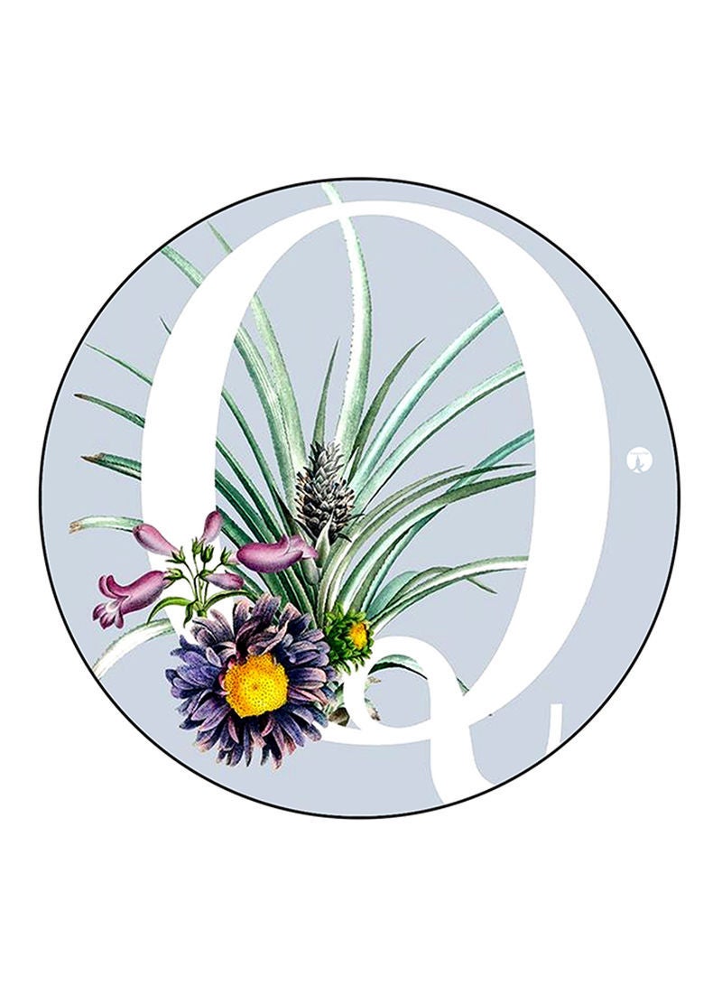 RKN Letter Q Printed Mouse Pad  Multicolour